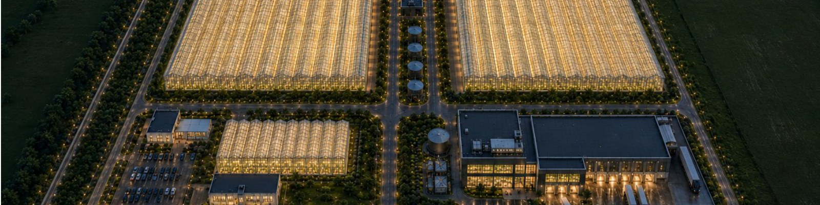 AgriTech Park greenhouse ecosystem